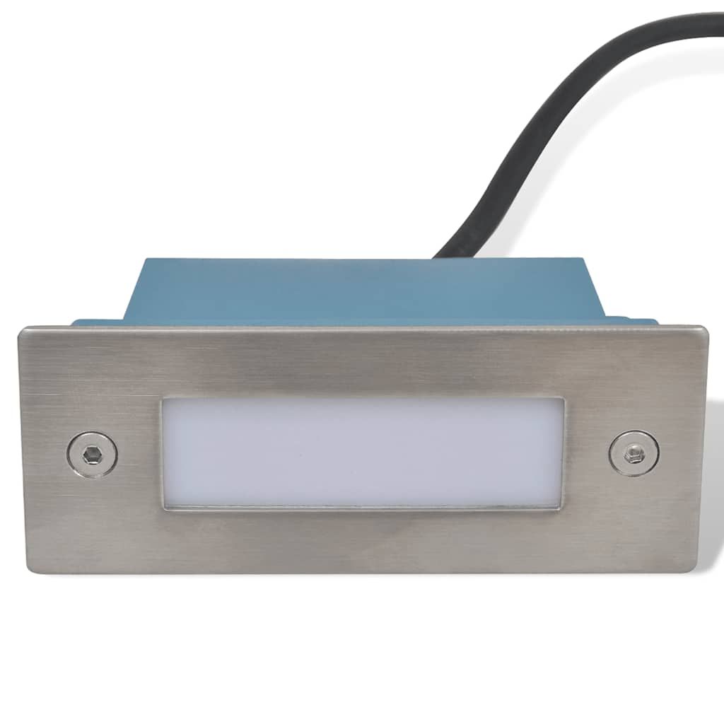 LED-Wandeinbauleuchten für Treppen 12 Stk. 44x111x56 mm