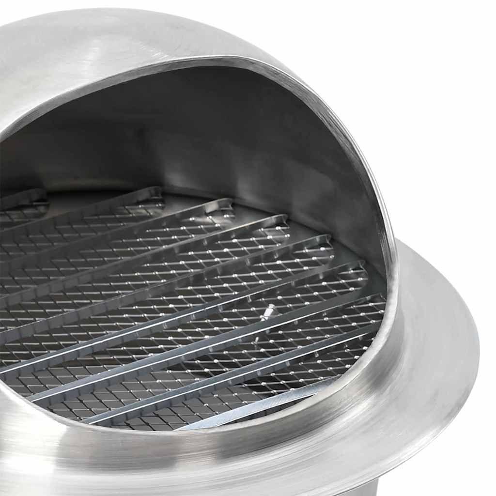 Lüftungsgitter 2 Stk. Silber 150 mm Edelstahl
