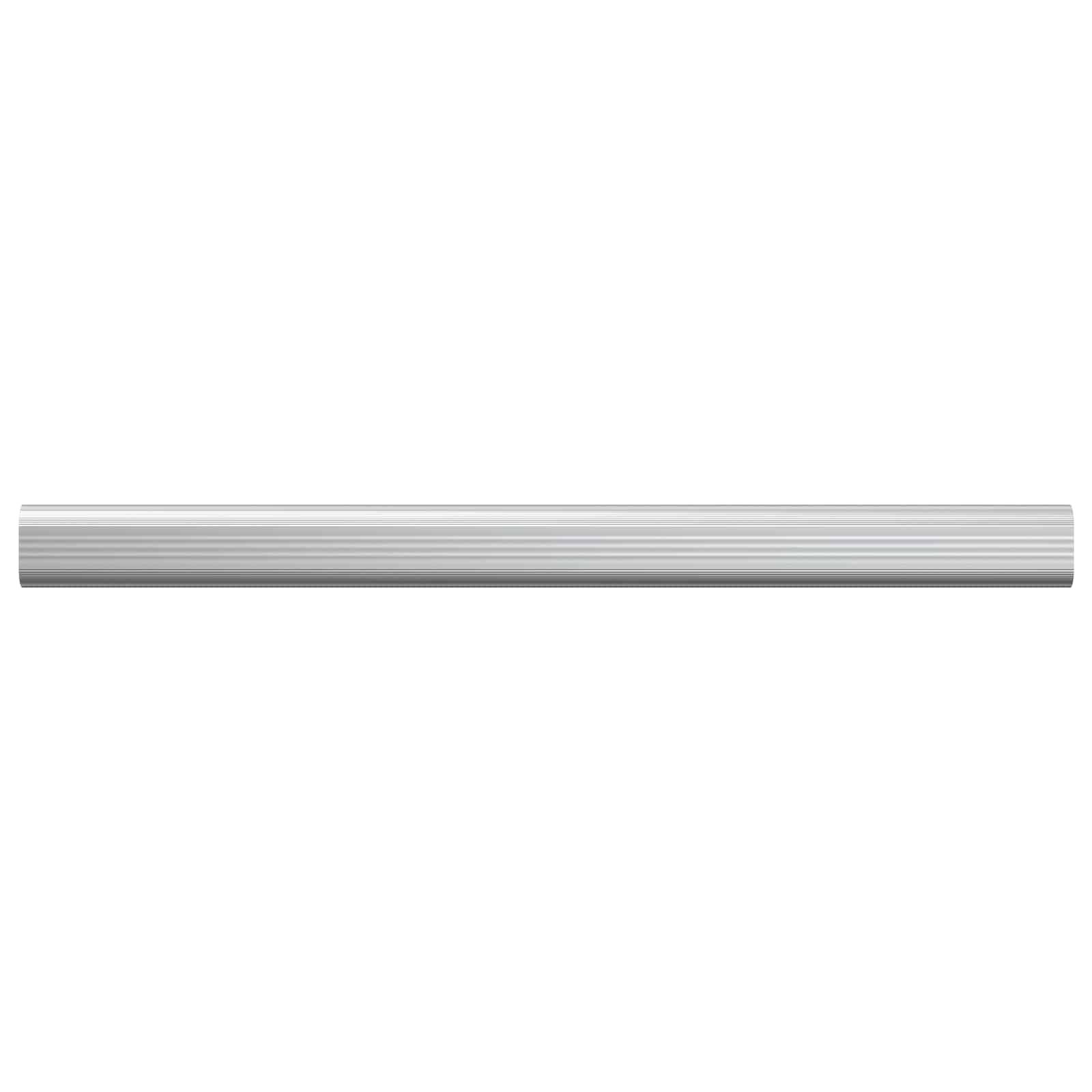 Kleiderstange 2 stk. Silber 464 x 15 x 29 mm Aluminiumlegierung