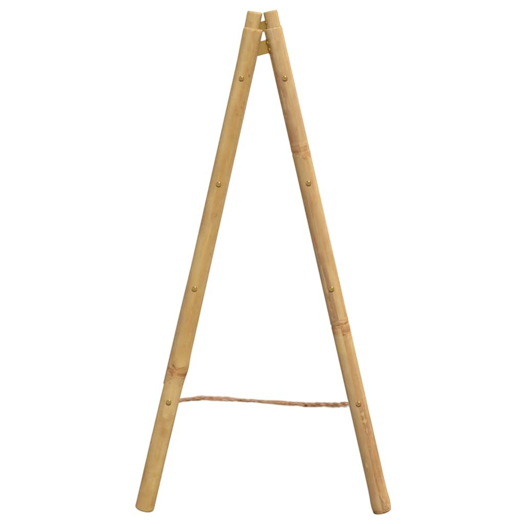 Doppel-Handtuchleiter mit 4 Sprossen 90x50x100 cm Bambus