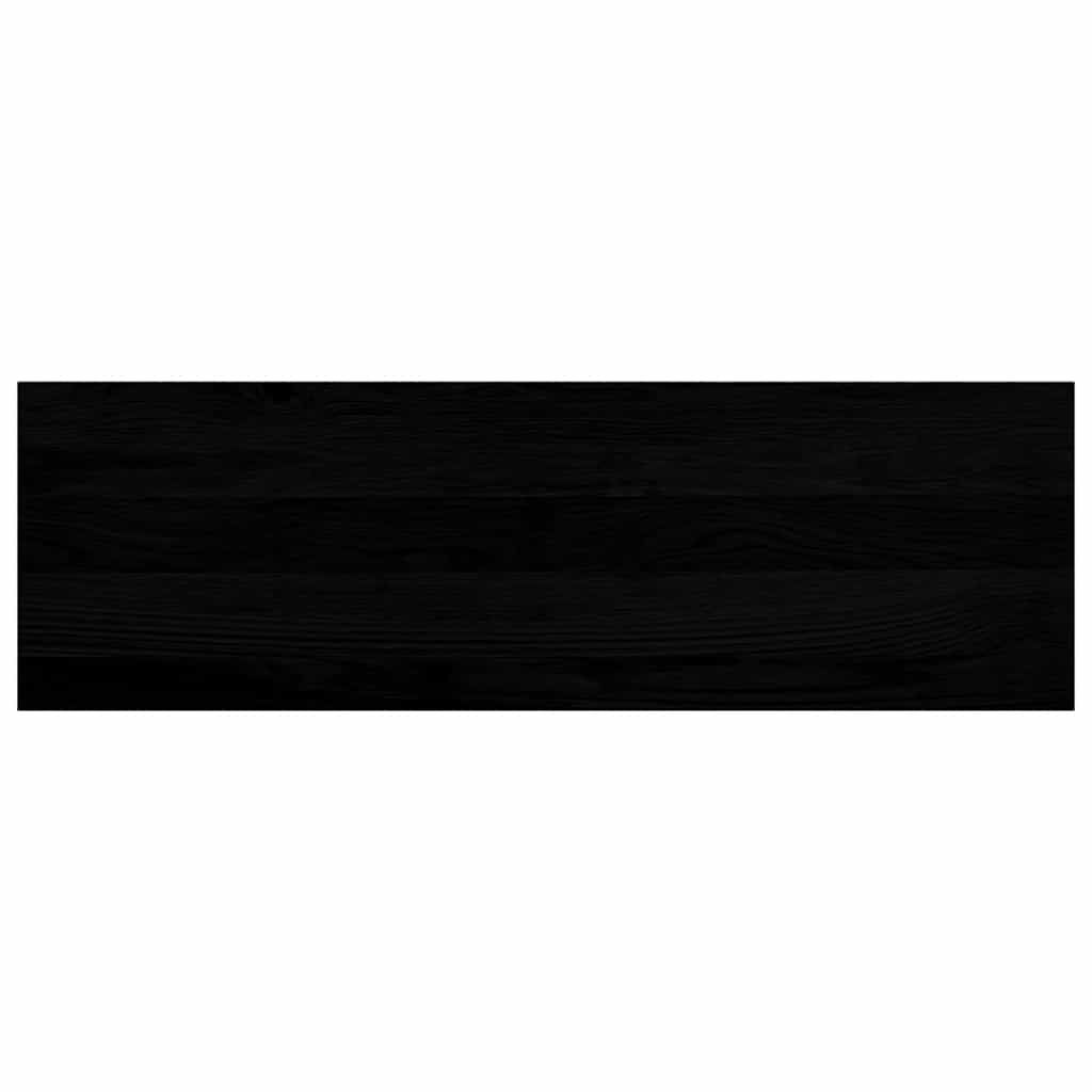 Treppenstufen 8 Stk. Braun-Schwarz 80x25x2 cm Massivholz Eiche