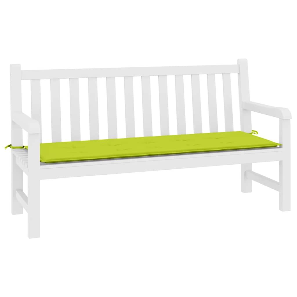 Gartenbank-Auflage Hellgrün 200x50x4 cm Oxford-Gewebe