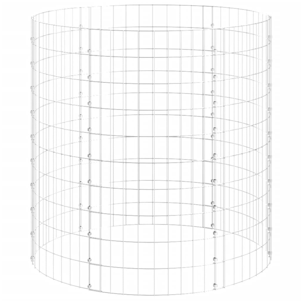 Gartenkomposter Ø100x100 cm Verzinkter Stahl