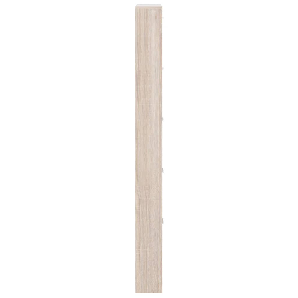 Schuhschrank mit 5 Schuhkippern Holz Eichen-Optik