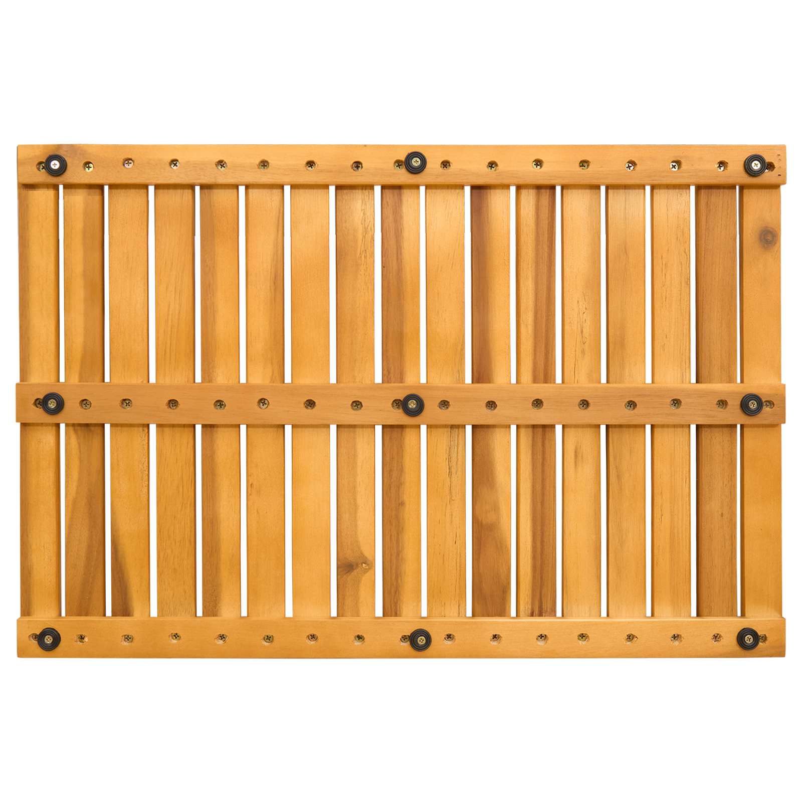 Badematte Uni Braun 60 x 40 cm Holz