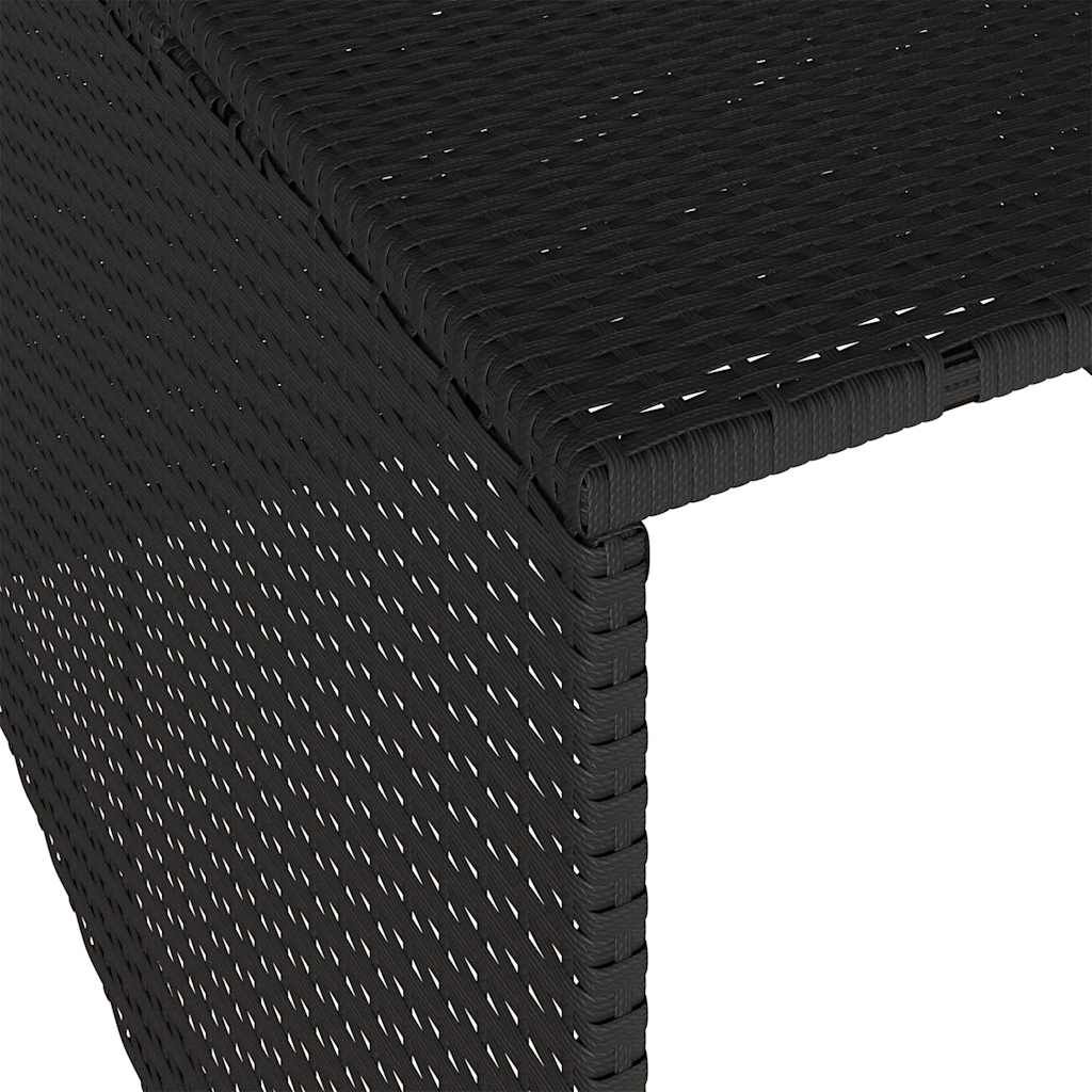 Mähroboter-Garage Schwarz 86x90x52/57 cm Poly Rattan