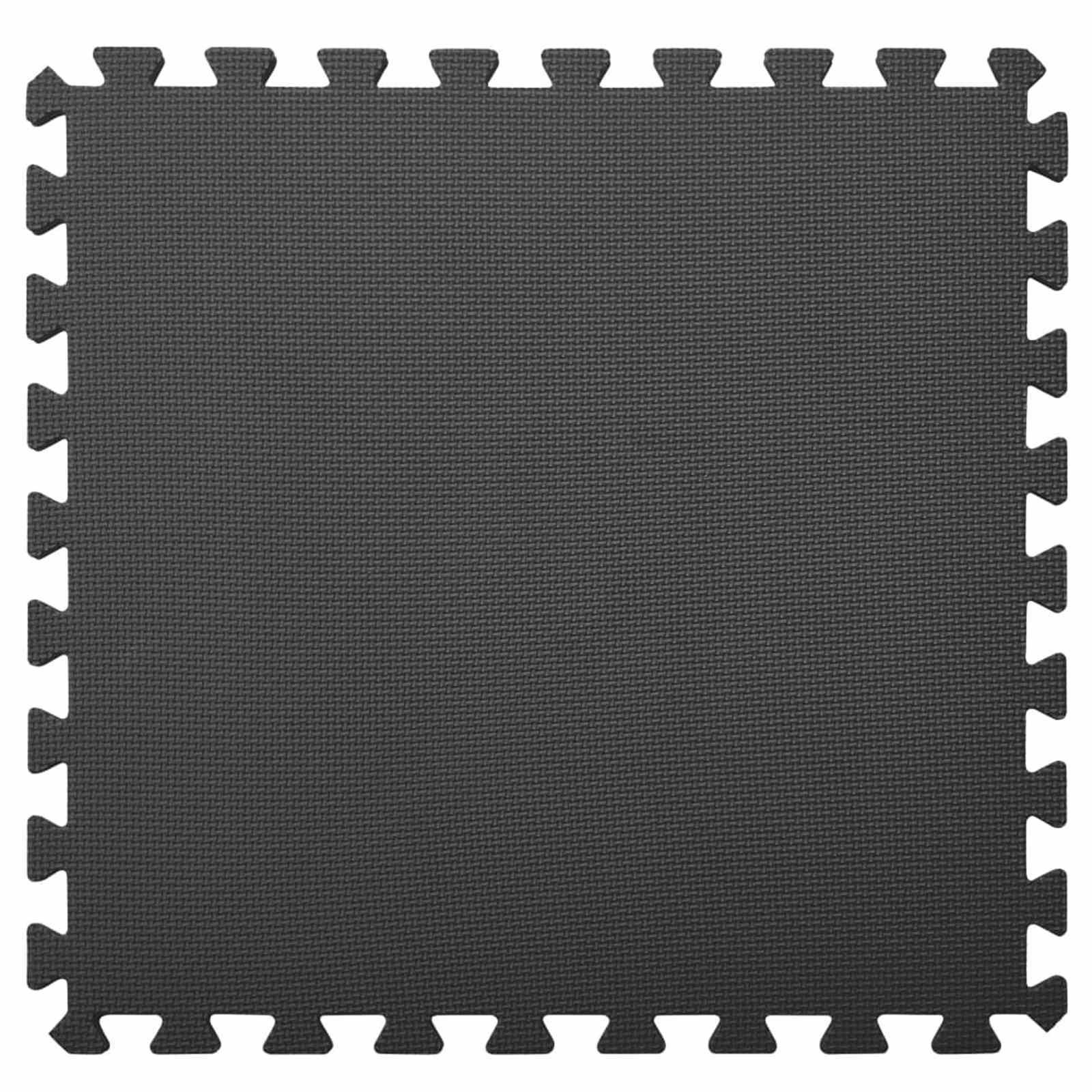Pool Bodenschutzmatte 6 stk. Schwarz 2,16 ㎡ EVA-Schaum