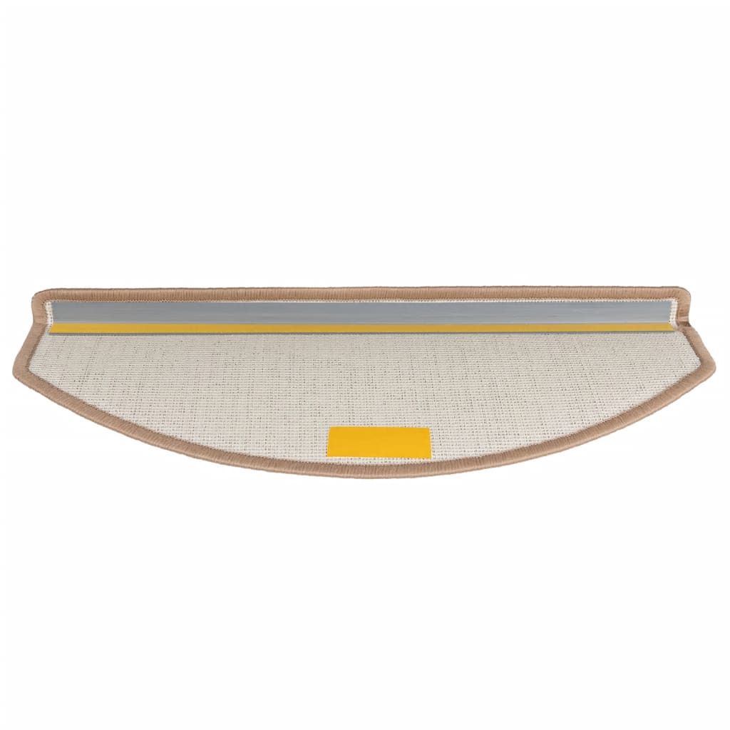 Stufenmatten 15 Stk. 65x24x4 cm Hellbraun Halbrund Groß