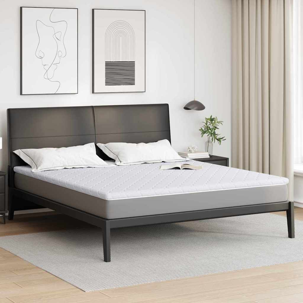 Kokosnuss Topper Weiß 180 x 200 cm Jacquard-Stoff