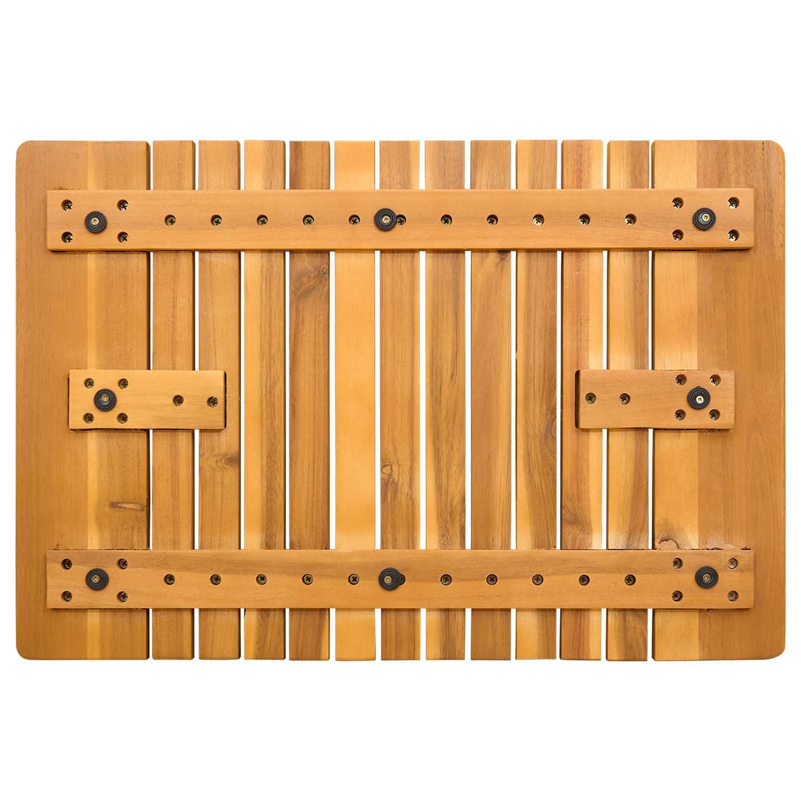 Badematte Uni Braun 59 x 40 cm Holz