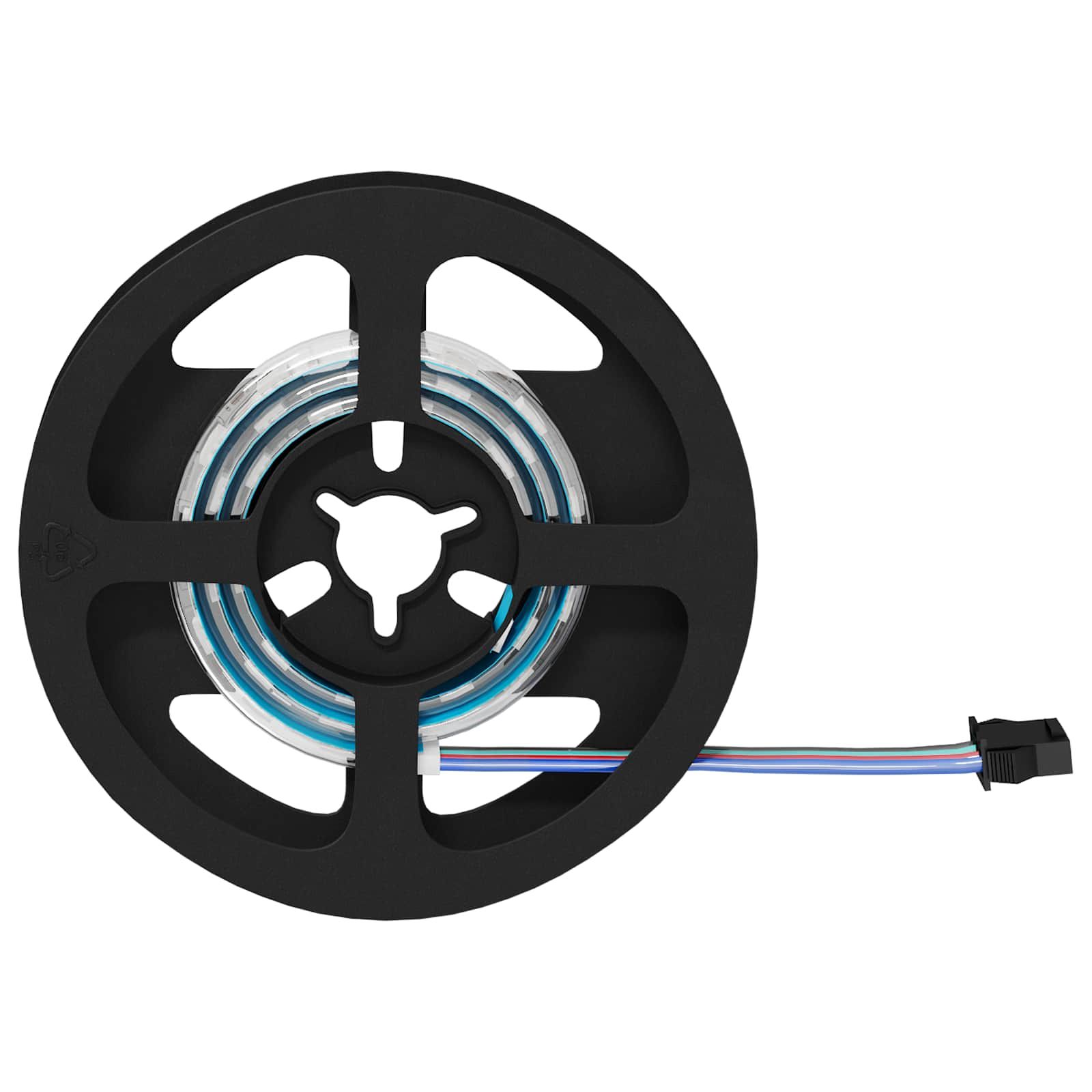 LED-Streifen 2 stk. Schwarz und Transparent