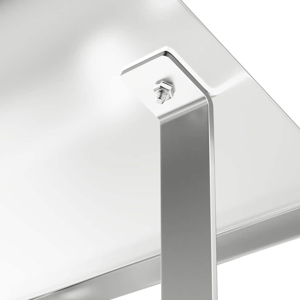 Kaminhaube Silber 40 x 40 x 37,5 cm Edelstahl