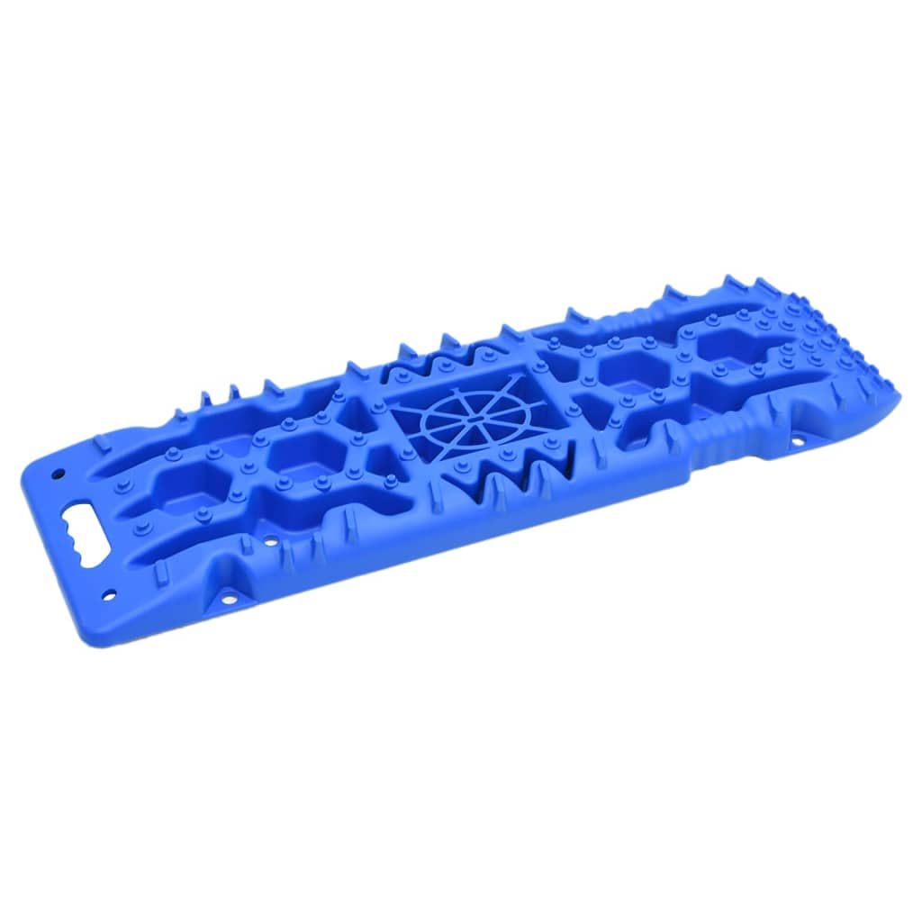 Traktionsmatten 2 Stk. Blau 107x31x7 cm Nylon