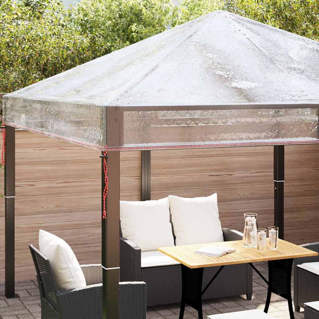 Ersatzbezug für Pavillon 300 x 300 x 26 cm Transparent PVC