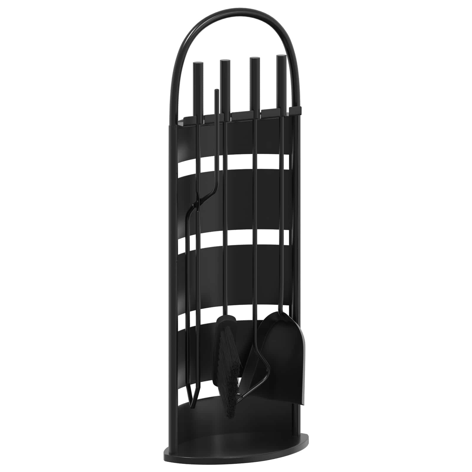 5-teiliges Kaminbesteck-Set 23 x 15 x 66 cm Stahl