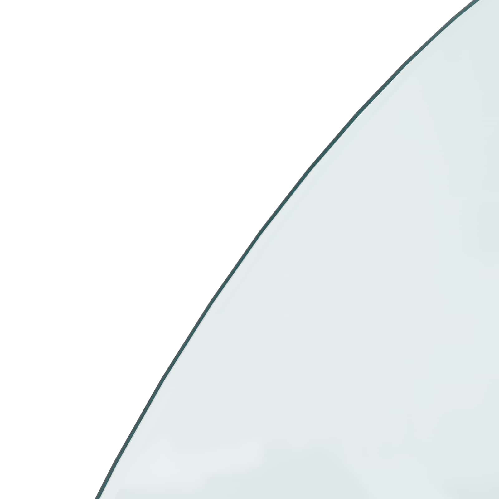 Feuerstelle Glasplatte Transparent 1200 x 600 mm Glas
