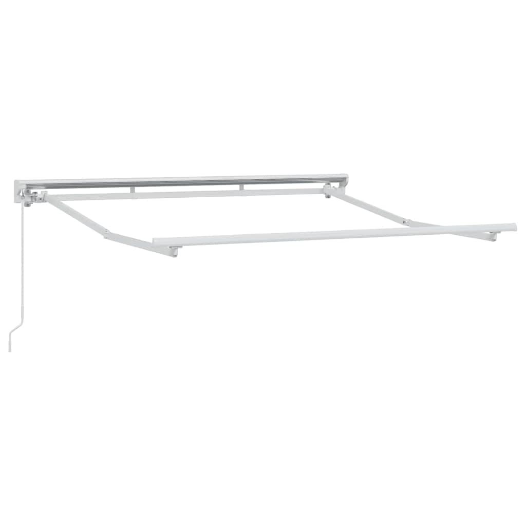 Markisenrahmen Verstellbar Weiß 2,5 x 2 m Stahl