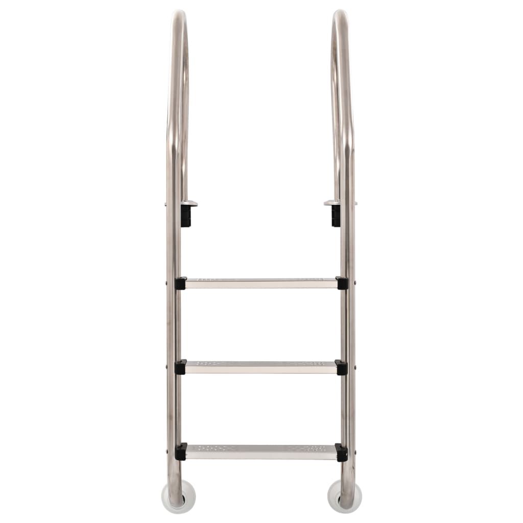 Pool-Leiter 3 Stufen 120 cm Edelstahl 304