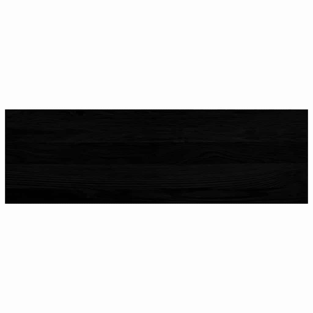 Treppenstufen 4 Stk. Braun-Schwarz 80x30x2 cm Massivholz Eiche