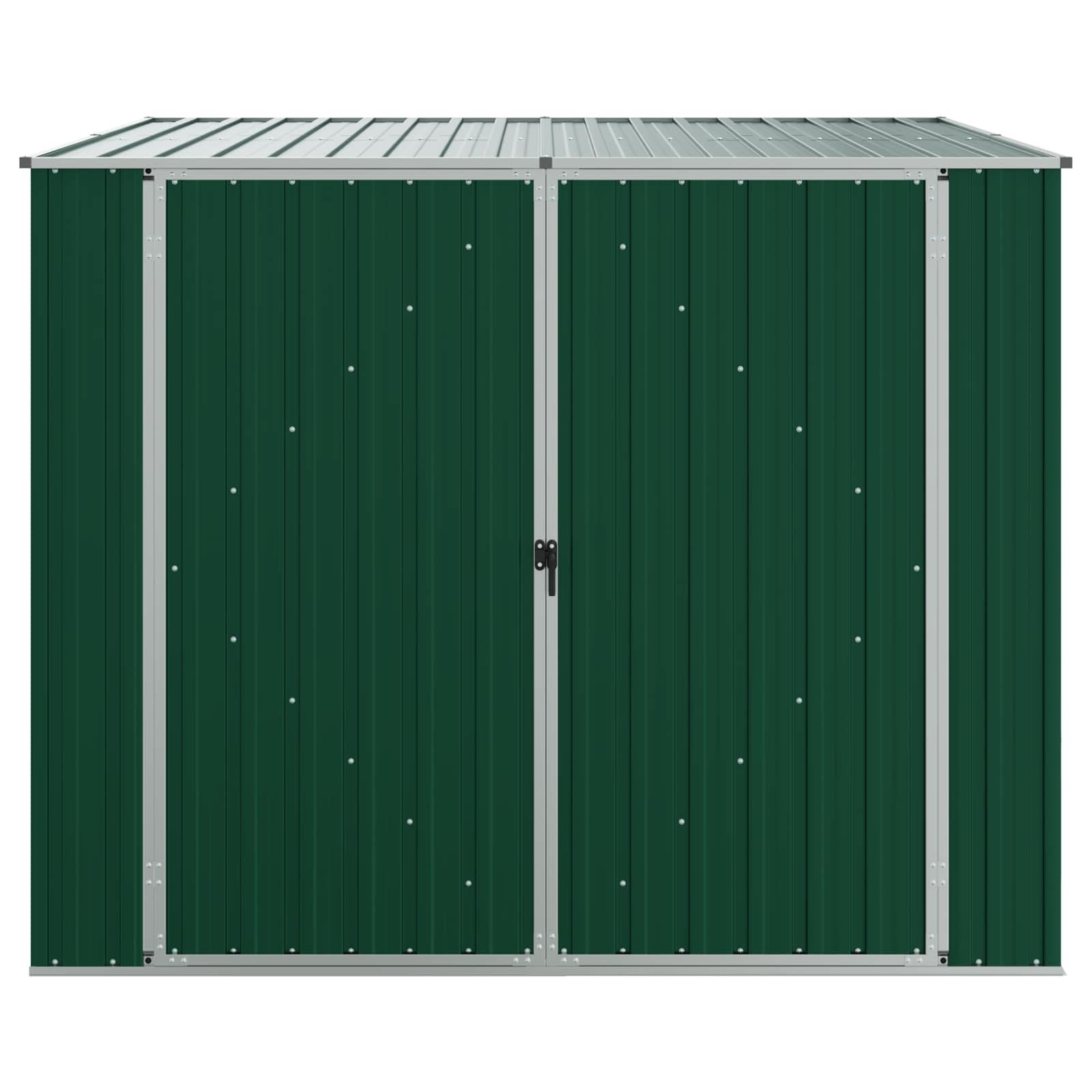 Gerätehaus Grün 195x198x159 cm Verzinkter Stahl