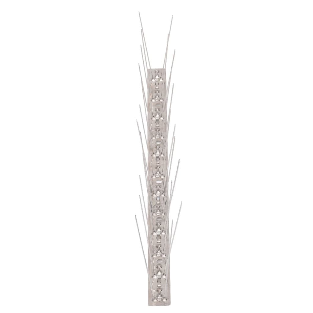 20-tlg. Taubenabwehr Spikes-Set Edelstahl 10 m 2-reihig