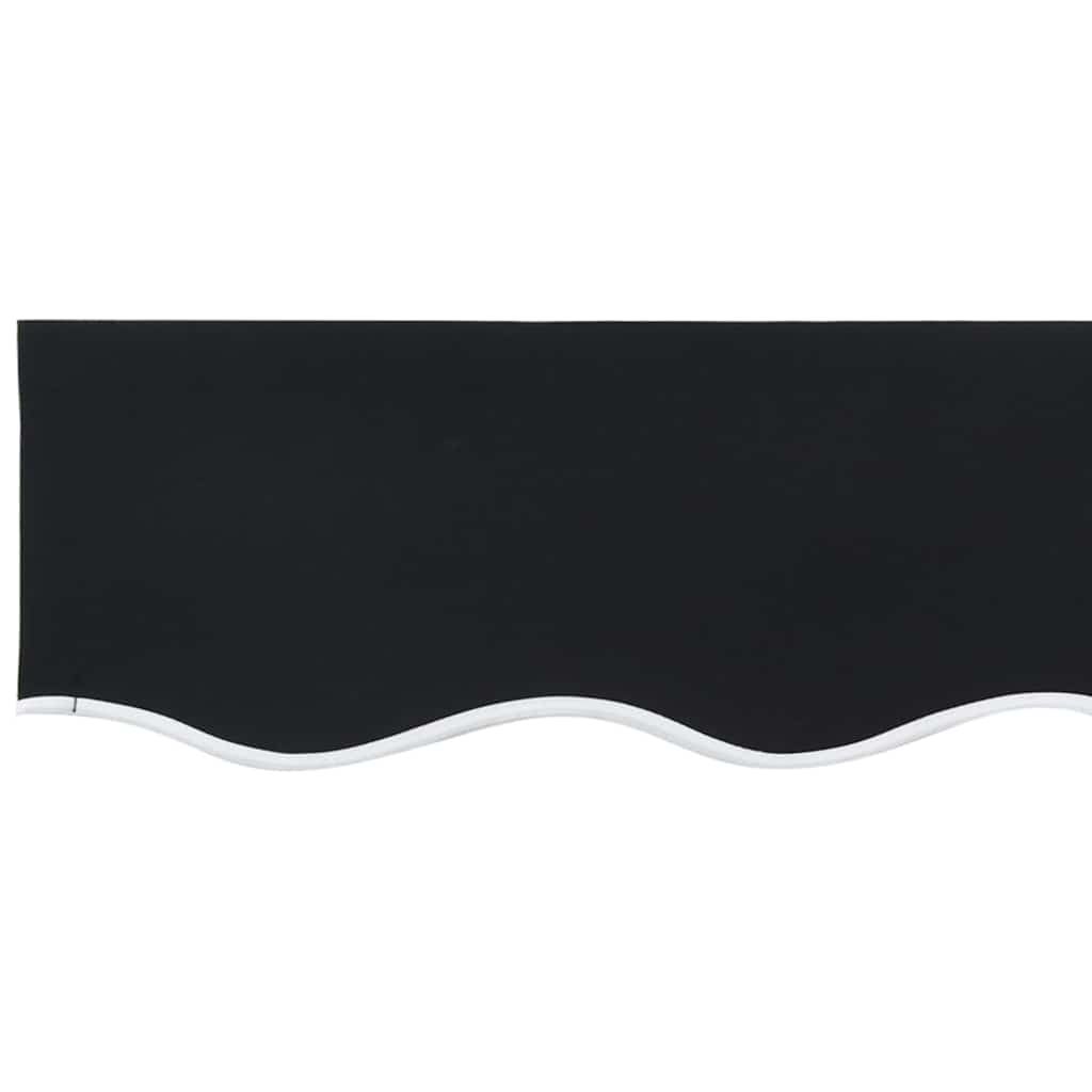 Ersatzbespannung für Markise 3 x 2,5 m Schwarz Polyester
