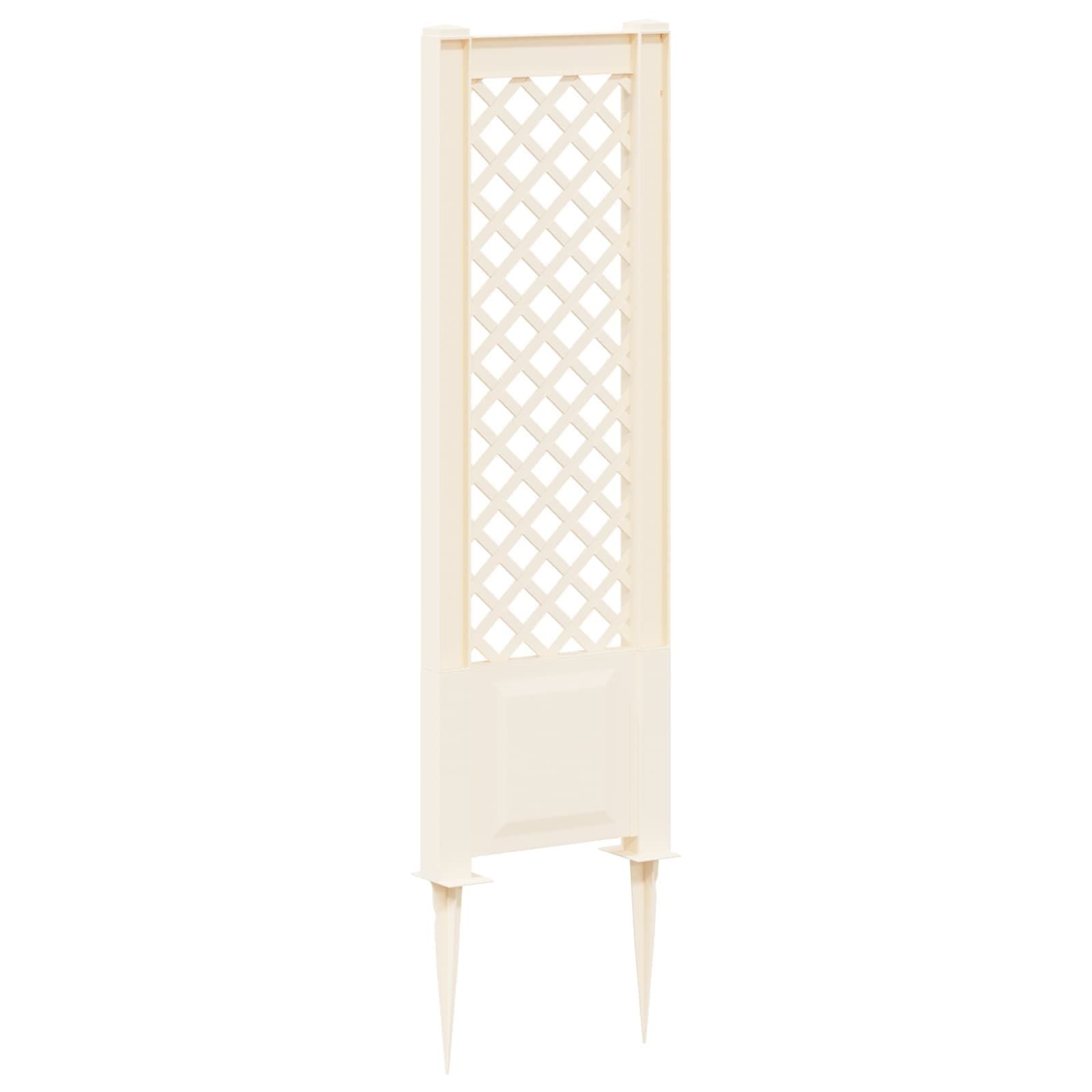 Trellis mit Spike Weiß 43 x 6 x 165 cm PP