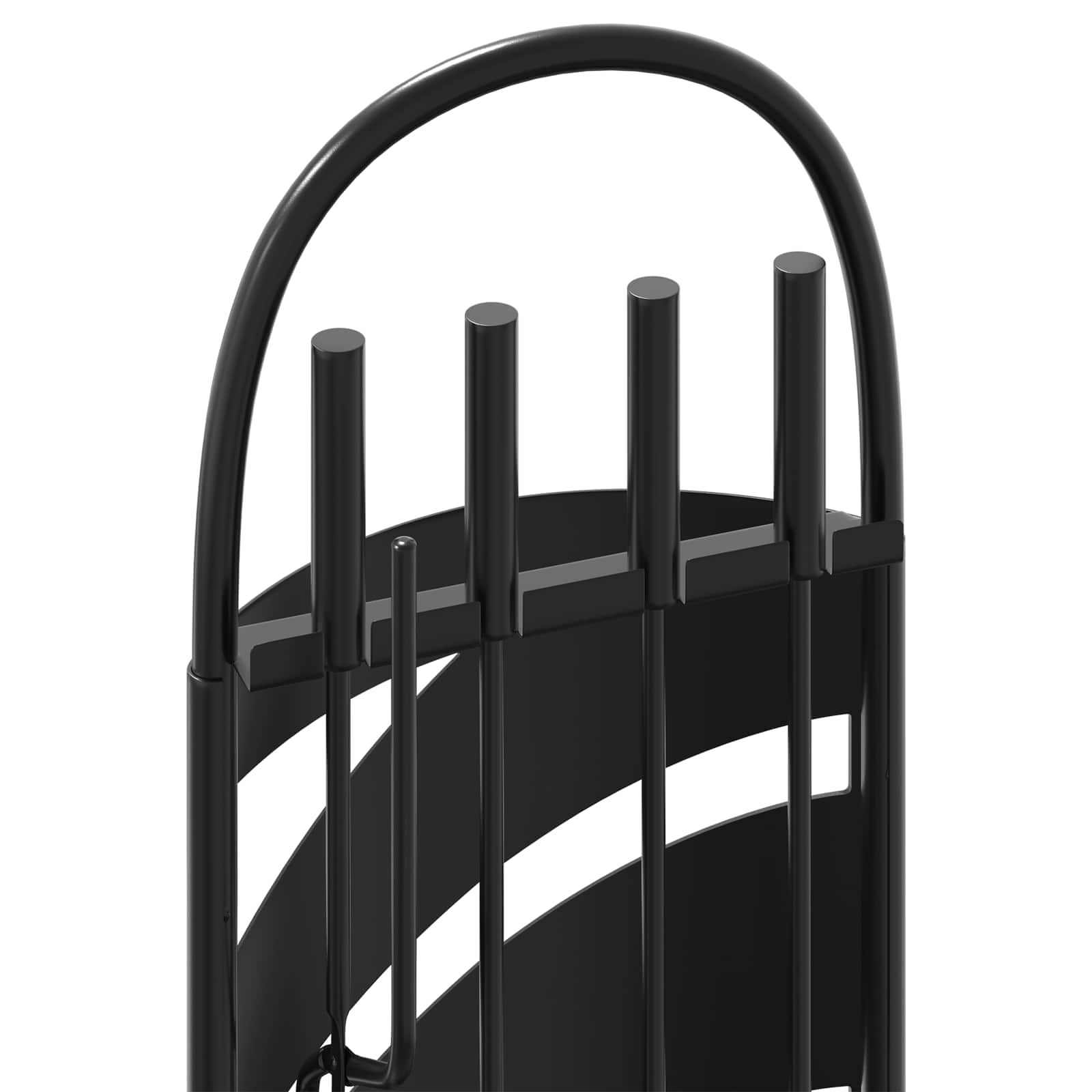 5-teiliges Kaminbesteck-Set 23 x 15 x 66 cm Stahl