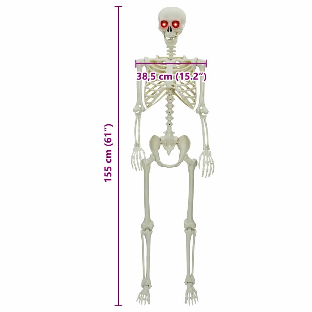 Halloween Skelett Weiß 155 x 38,5 cm Polypropylen