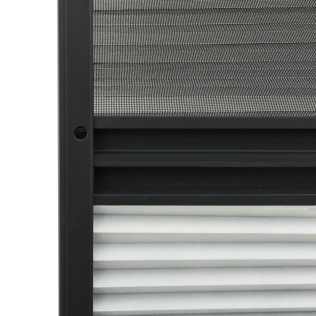 Insektenschutz-Plissee für Fenster Alu 80x160 cm mit Jalousie