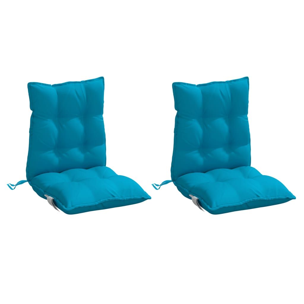 Niedriglehner-Auflagen 2 Stk. Hellblau Oxford-Gewebe