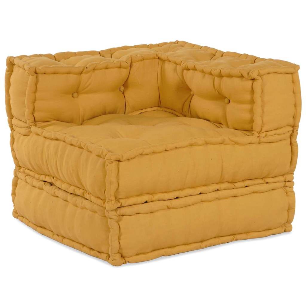 Modulare Sofagarnitur 3 pcs Gelb Stoff