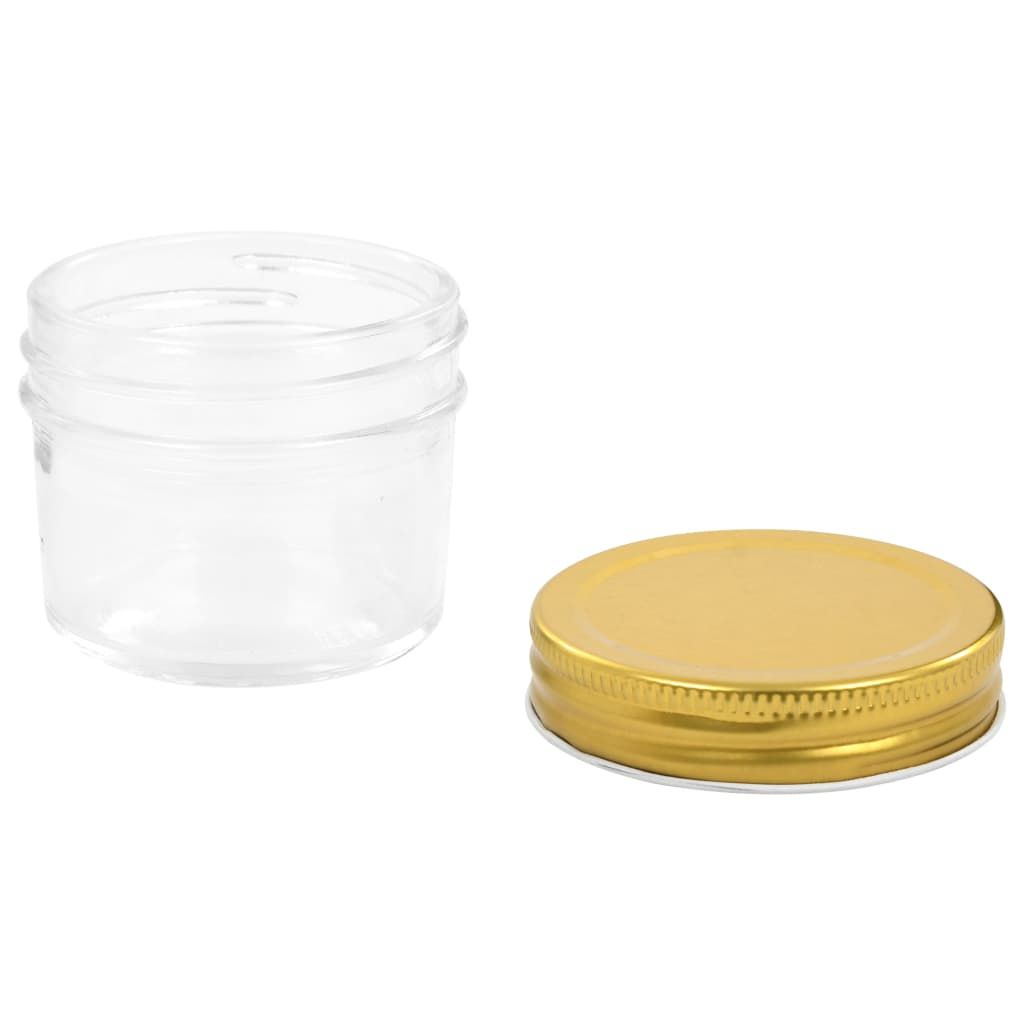 Marmeladengläser mit goldenem Deckel 96 Stk. 110 ml