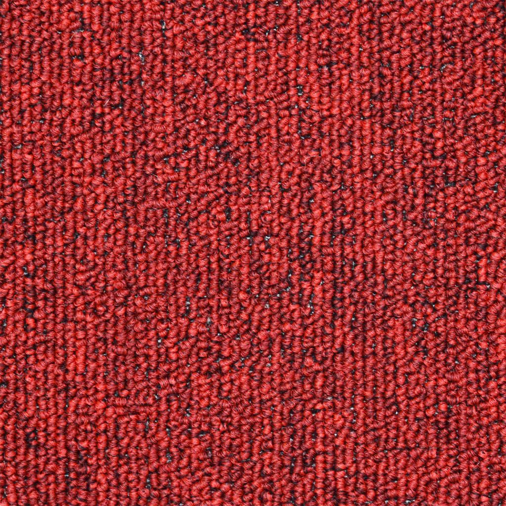 Stufenmatten 15 Stk. 56x17x3 cm Rot Halbrund