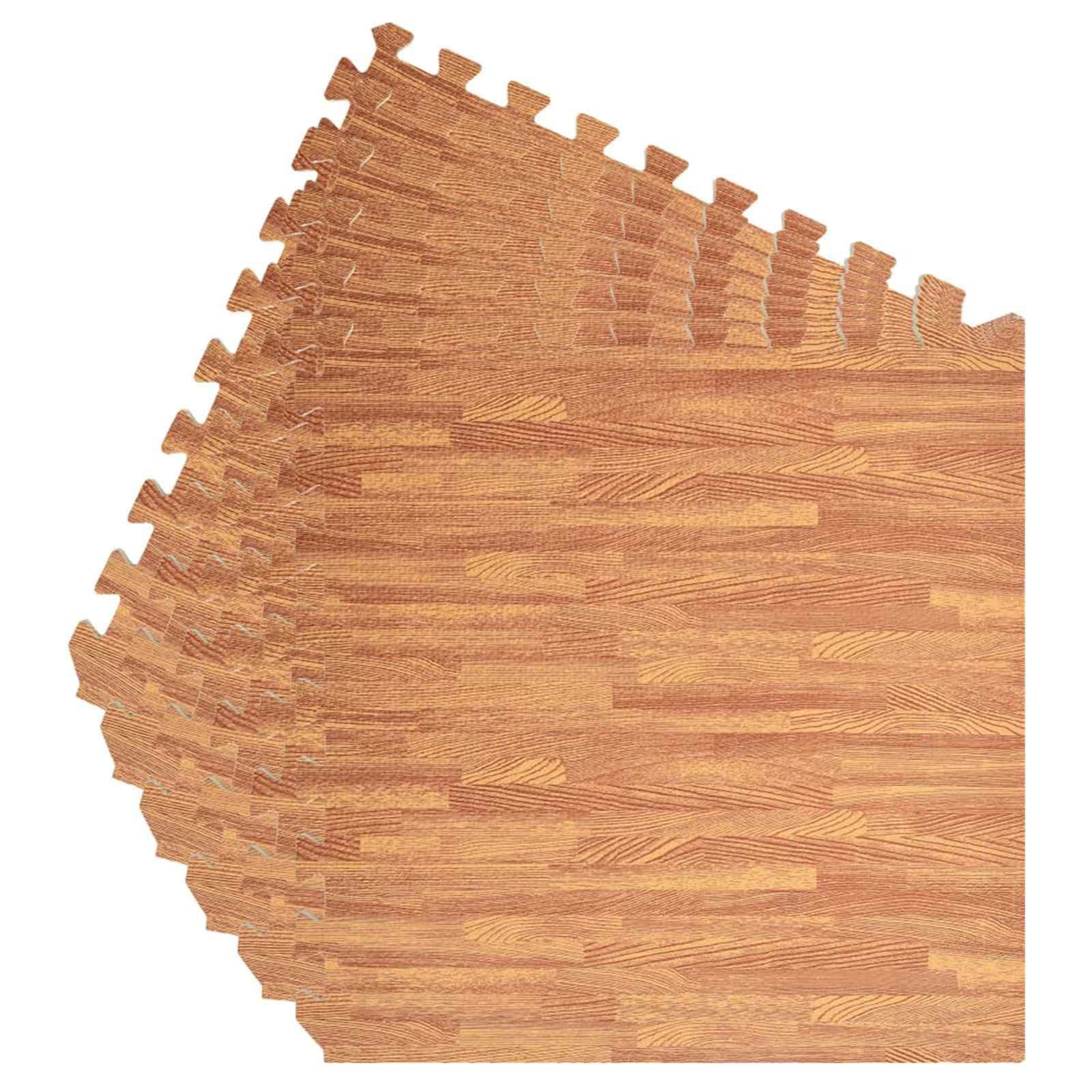Pool Bodenschutzmatte 6 stk. Holz 4,32 ㎡ EVA-Schaum