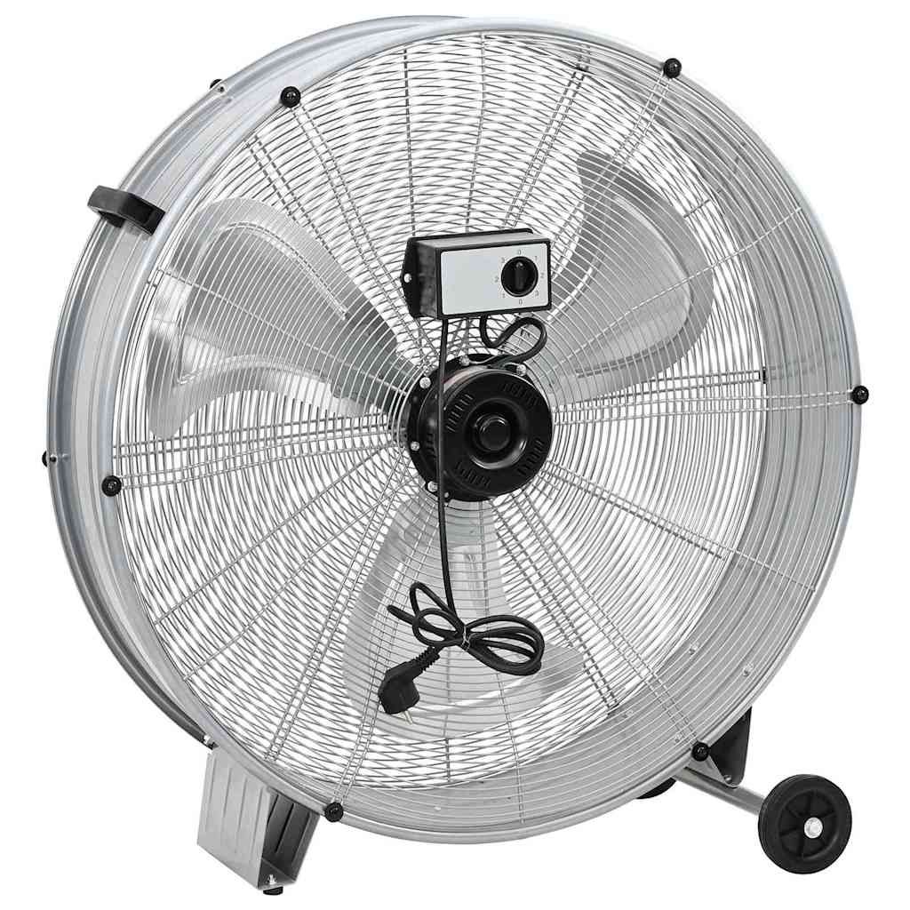 Trommelventilator Mit Rad Silber 79 x 37 x 82 cm Aluminium