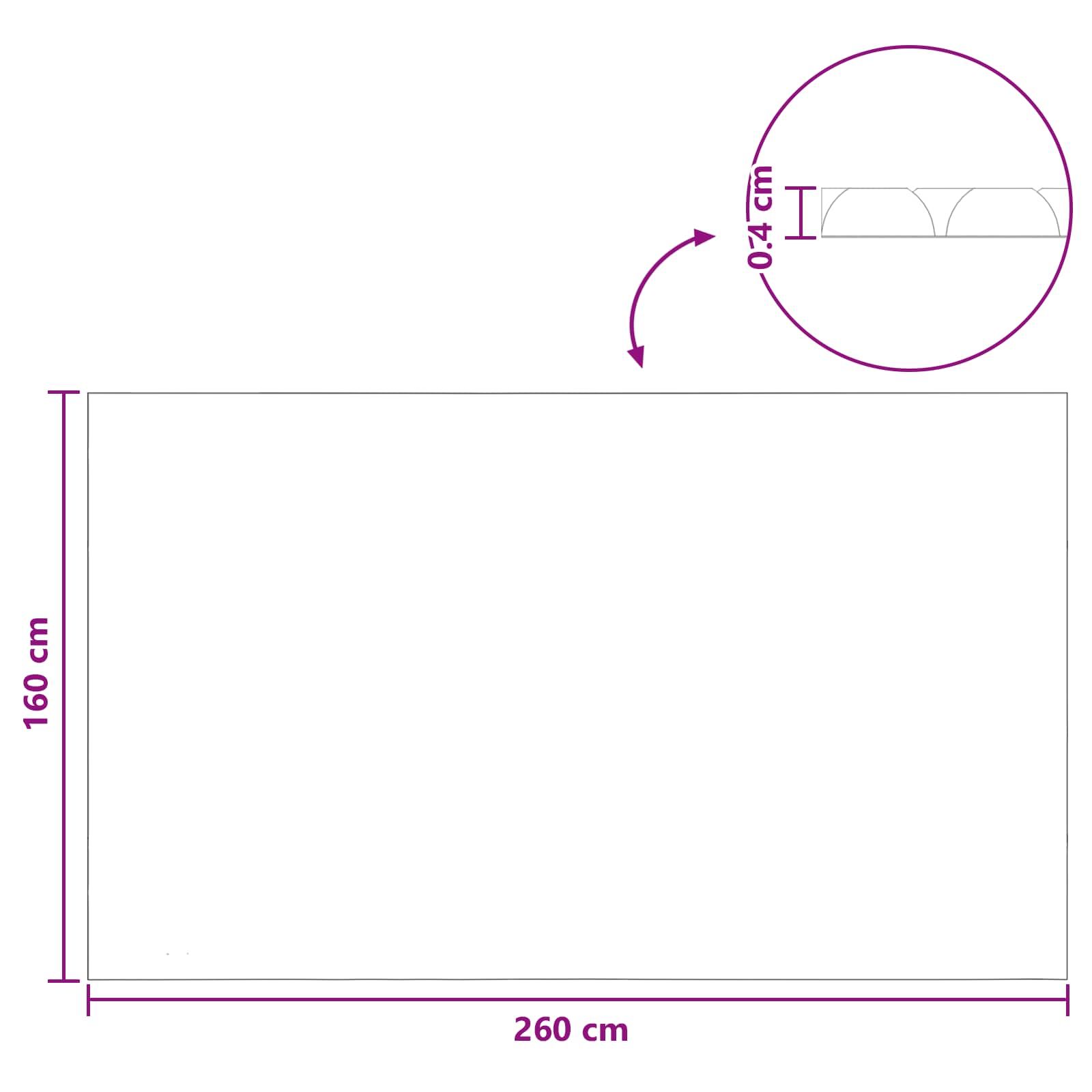 Sonnendeck für Pools Extra Schwer 260 x 160 cm 400 μm PE