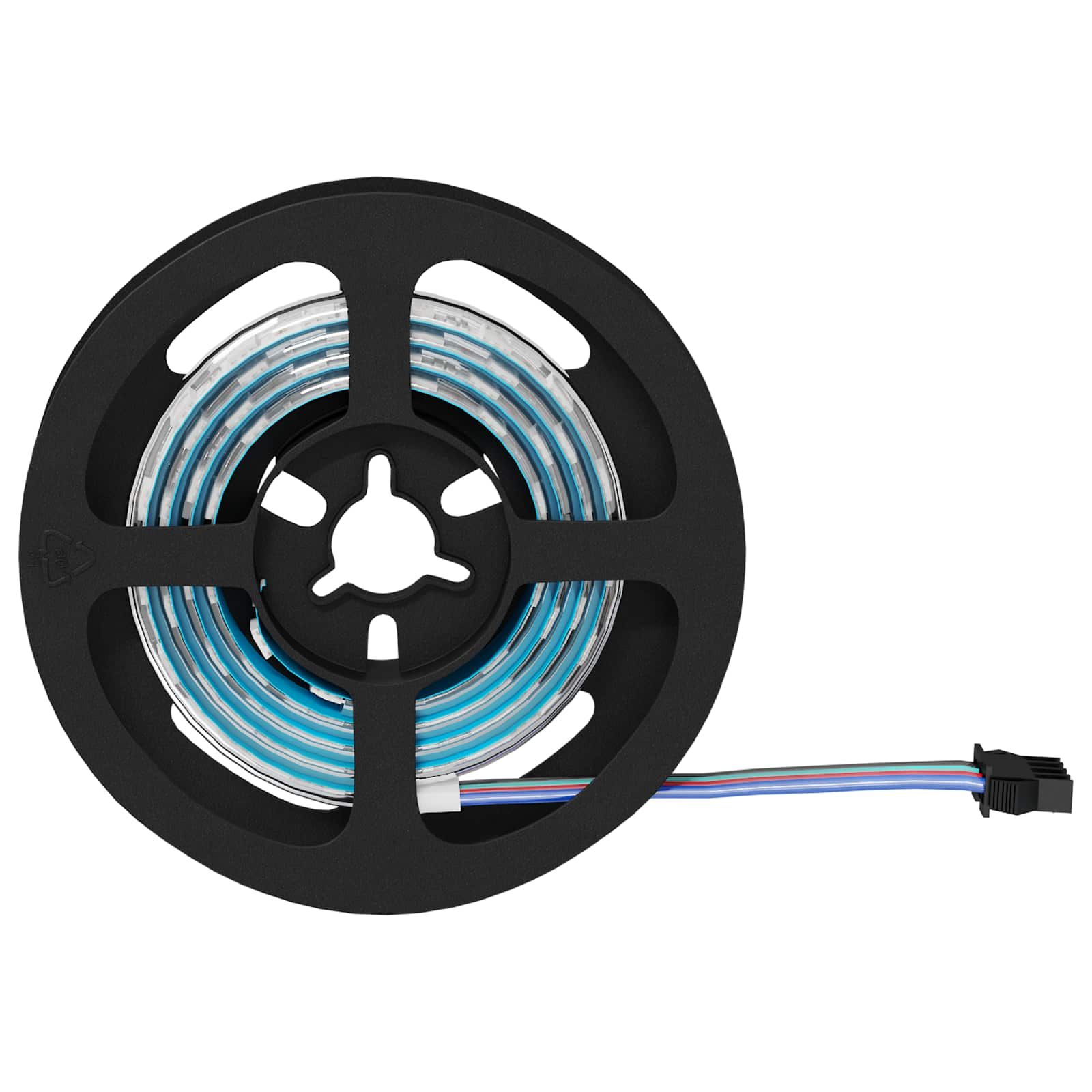 LED-Streifen 2 stk. Schwarz und Transparent