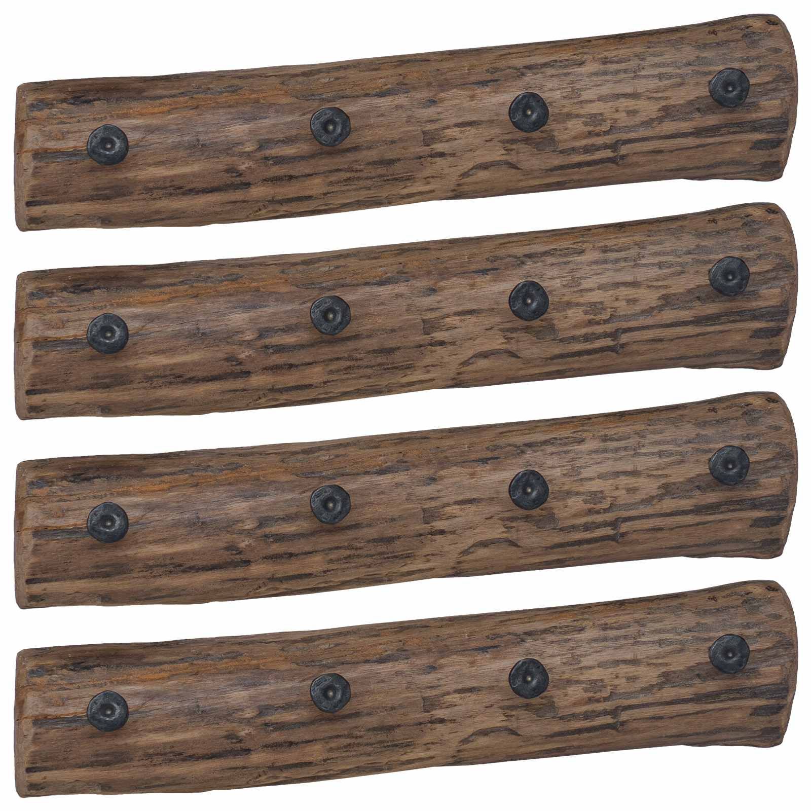 Kleiderbügel Braun 50 x 8 x 12 cm Massives upgecyceltes Holz