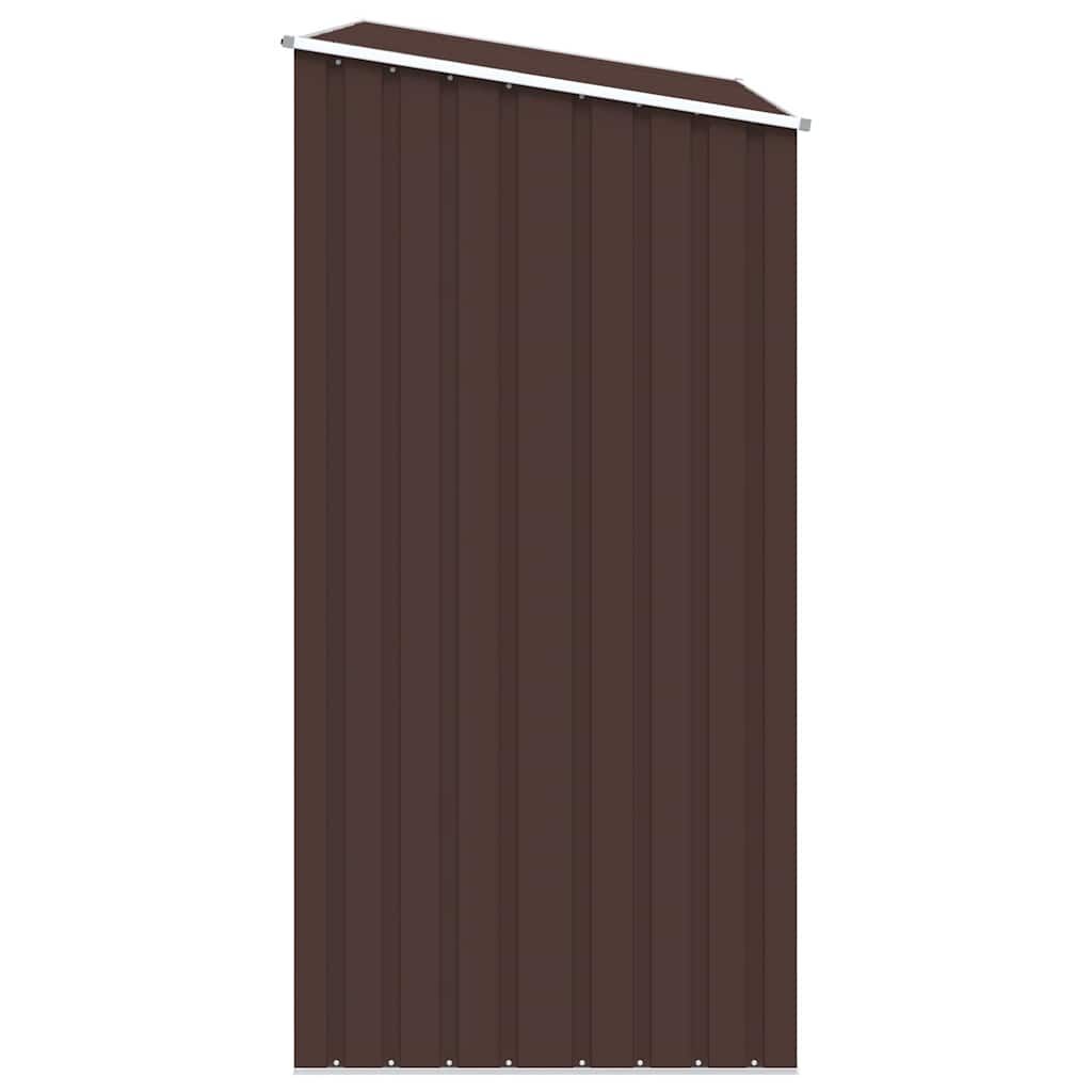 Garten Brennholzlager Braun 245x98x159 cm Verzinkter Stahl
