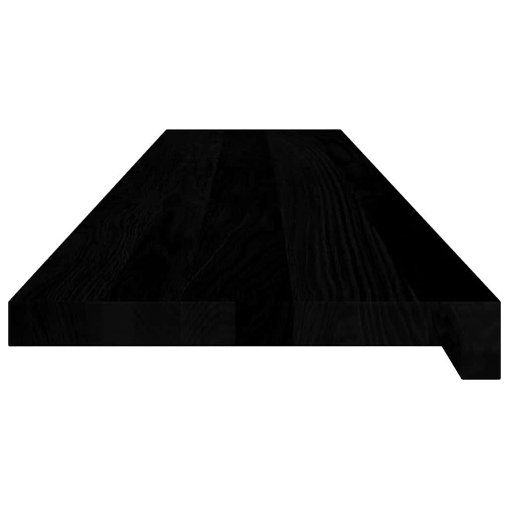Treppenstufen 8 Stk. Braun-Schwarz 120x25x2 cm Massivholz Eiche