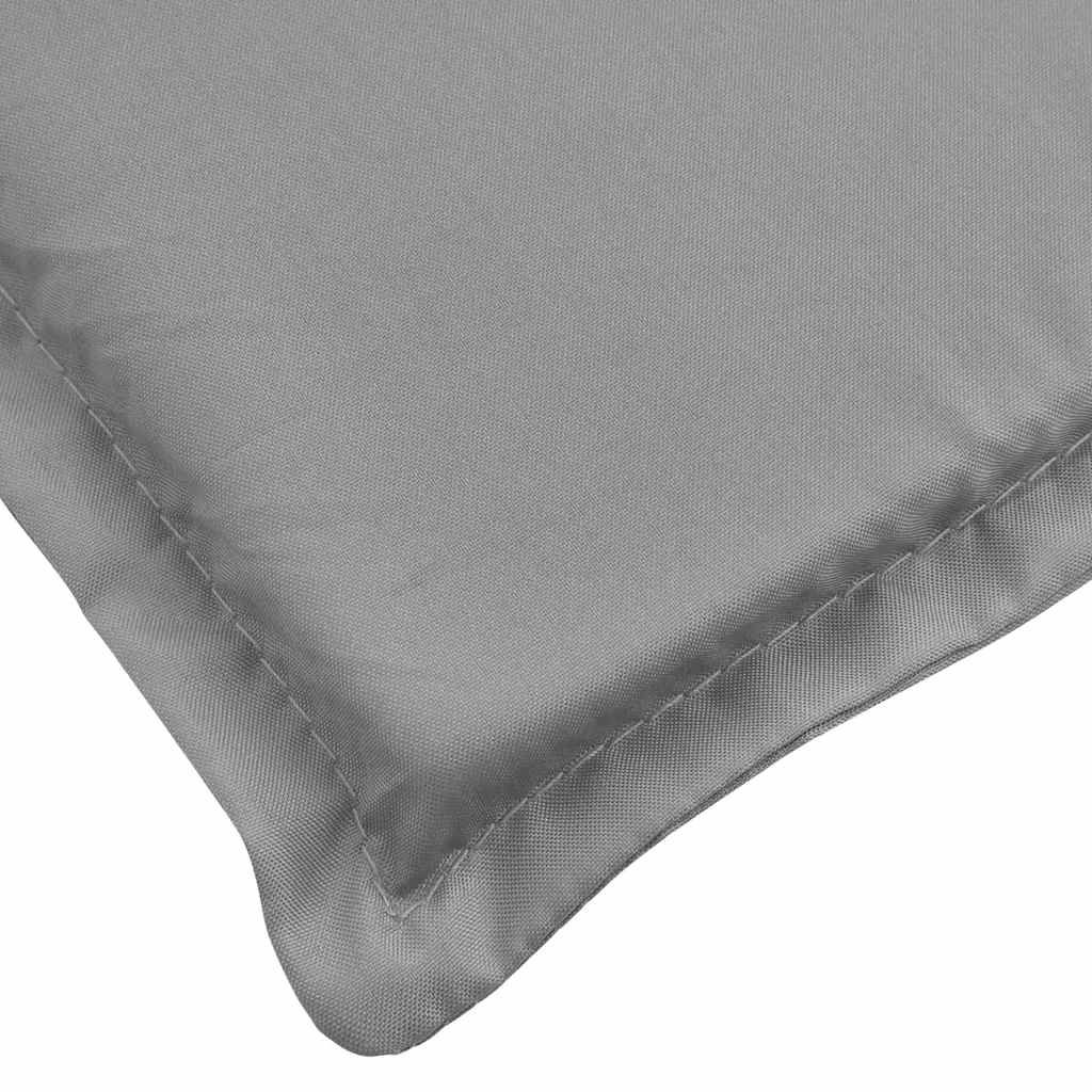 Sonnenliegen-Auflage Grau 186x58x4 cm Oxford-Gewebe