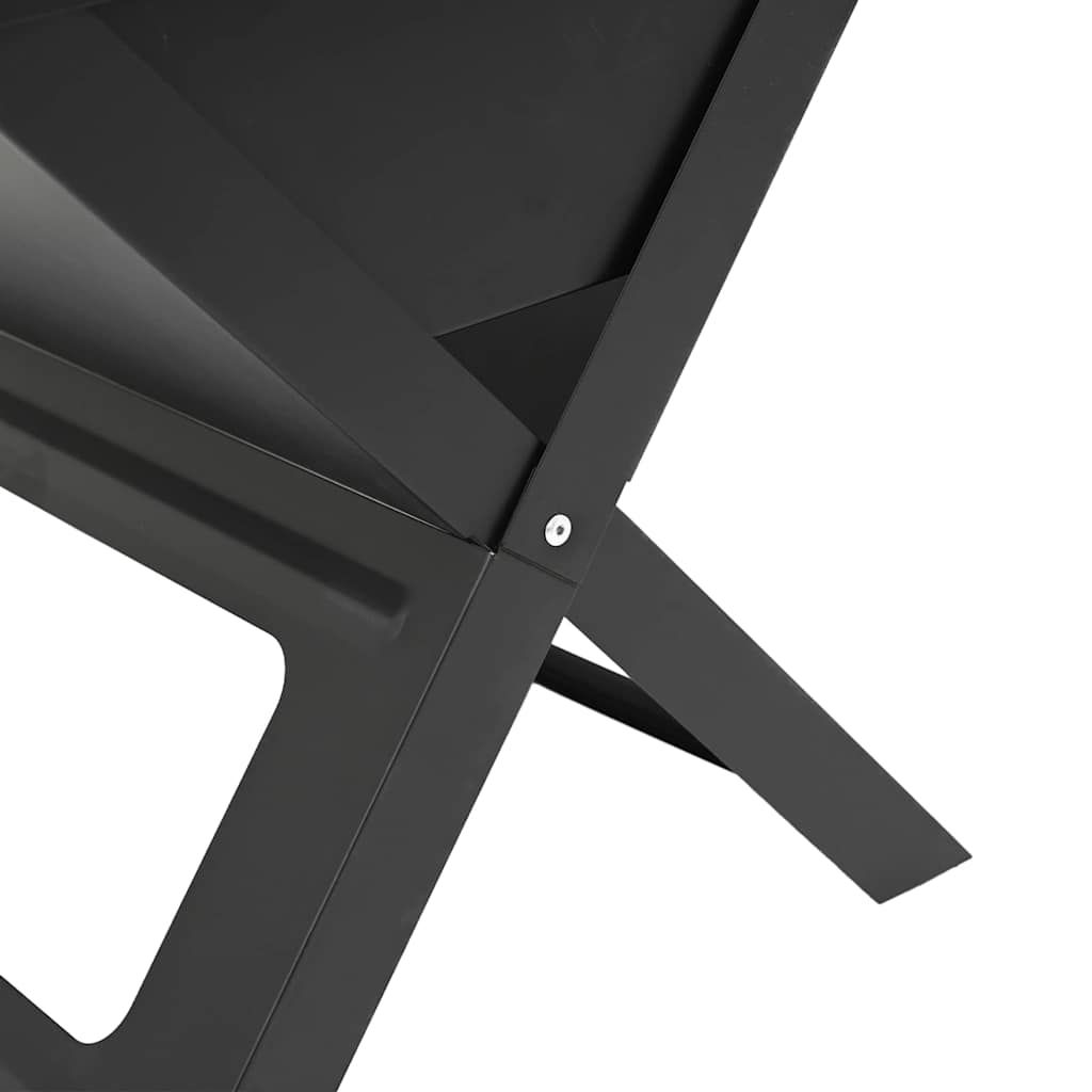 Outdoor Grill 46 x 31 x 31 cm Stahl Schwarz