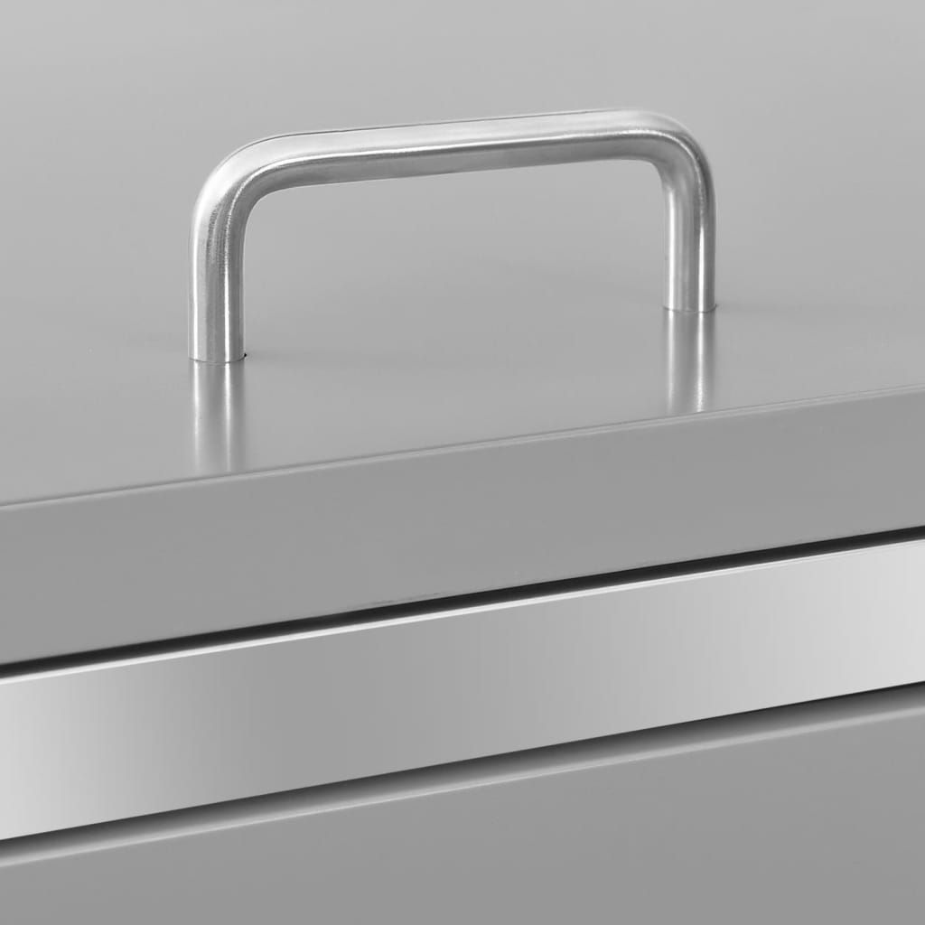 Mülltonnenbox für 1 Tonne 69x77,5x112,5 cm Edelstahl