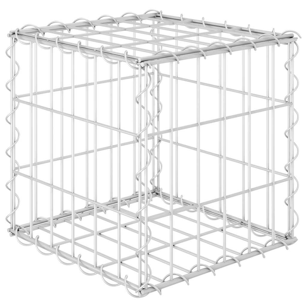 Würfel-Gabionen-Hochbeet Stahldraht 30x30x30 cm