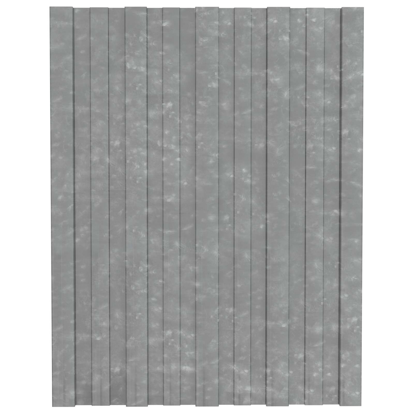 Dachpaneel 36 Stk. Silber 60 x 45 cm Verzinkter Stahl