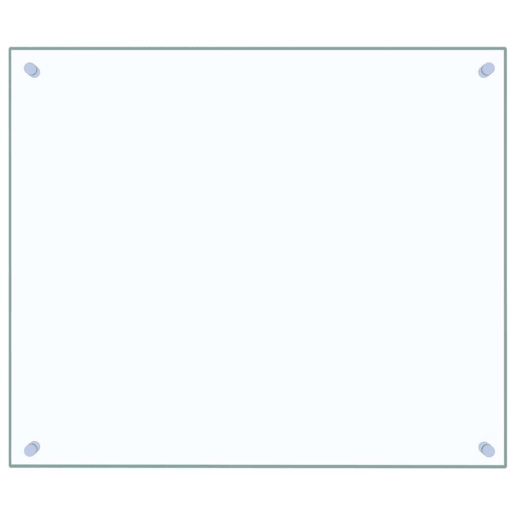 Küchenrückwand Transparent 70x60 cm Hartglas