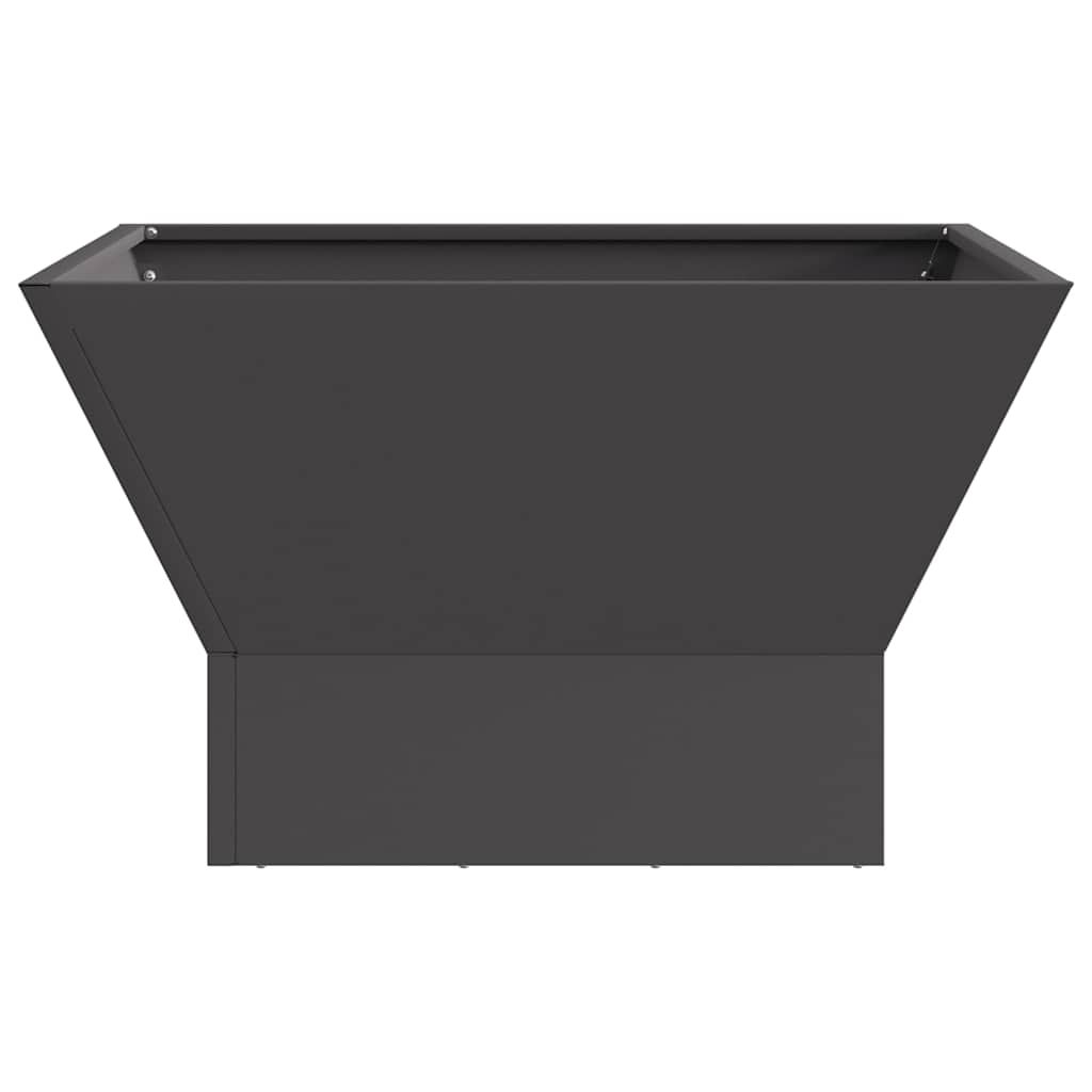 Feuerstelle Schwarz 60 x 60 x 35 cm Stahl