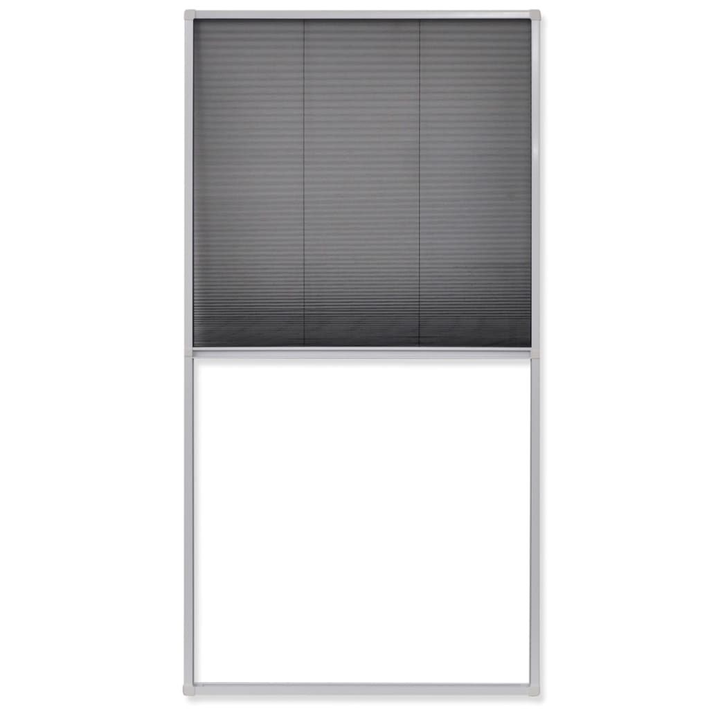 Plisse Insektenschutz-Fenster 80×160 cm