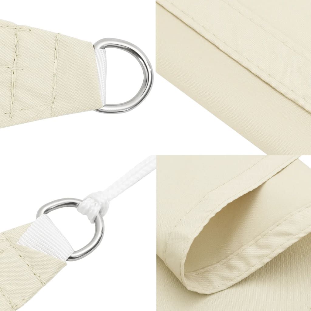Sonnensegel Oxford-Gewebe Dreieckig 3x3x3 m Creme